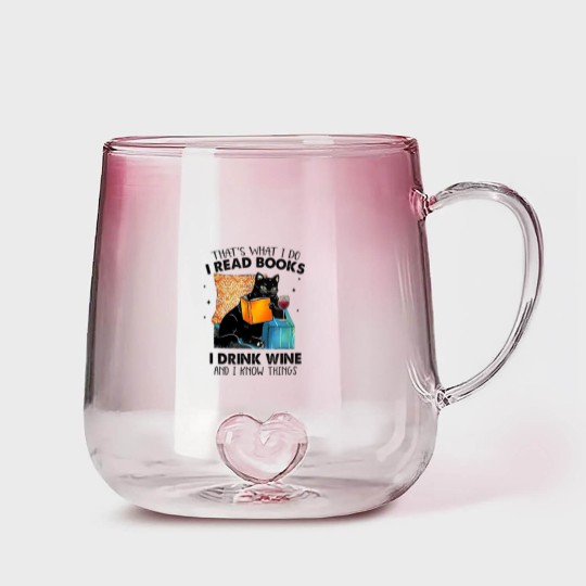 Discover I Read Books I Drink Wine & I Know Things Gradient Glass Mugs