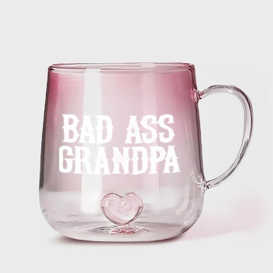 Discover Men's Gradient Glass Mugs Bad Ass Grandpa
