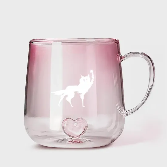 Discover Fantastic Mr Fox - Wolf - Canis Lupus - Simple - Fantastic Mr Fox - Gradient Glass Mugs
