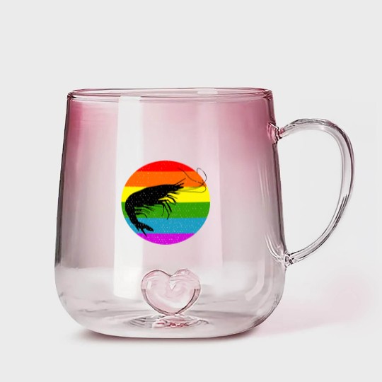 Discover Rainbow Shrimp Gradient Glass Mugs