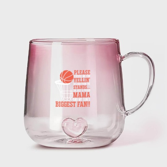 Discover Basketball Mama Player Hoop Junkie Mothers Day Mom Gradient Glass Mugs