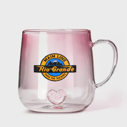Discover D&RGW Denver and Rio Grande Western Railroad - Rio Grande - Gradient Glass Mugs