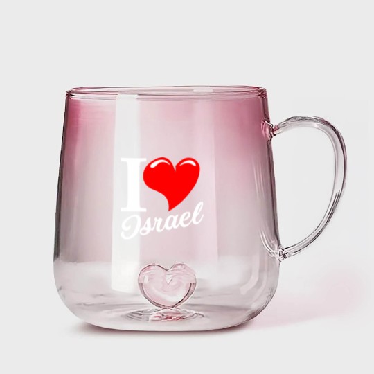 Discover I love Israel - Israel - Gradient Glass Mugs