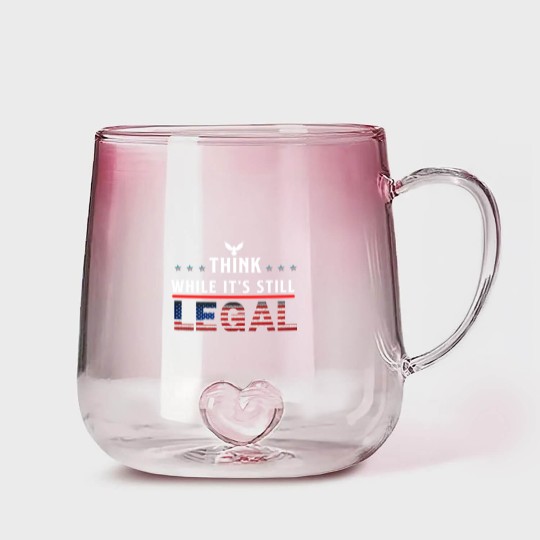 Discover Think While It's Still Legal Gradient Glass Mugs