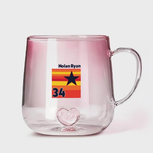 Discover Retro Nolan Ryan Uniform Tribute - Baseball Lover - Gradient Glass Mugs
