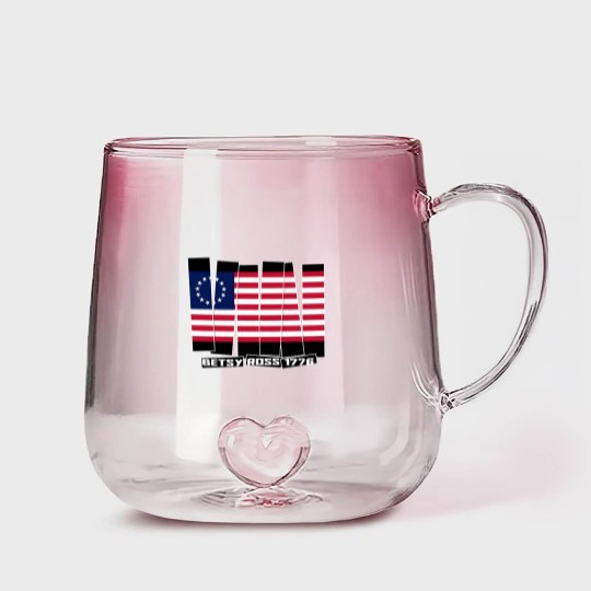 Discover Betsy Ross flag 1776 - Rush Limbaugh Betsy Ross - Gradient Glass Mugs
