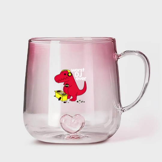 Discover Worst DJ Ever Gradient Glass Mugs