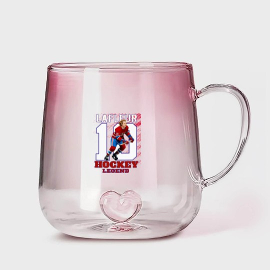Discover Guy Lafleur 10 Canadian Hockey Legend Classic Gradient Glass Mugs