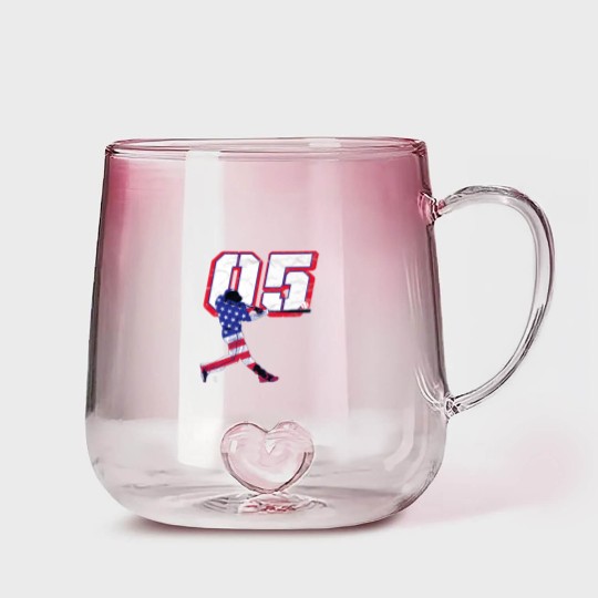 Discover Freddie Freeman Flag Silhouette Gameday Premium Gradient Glass Mugs
