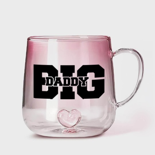 Discover Big Daddy father's day Dad father hero logo Gradient Glass Mugs
