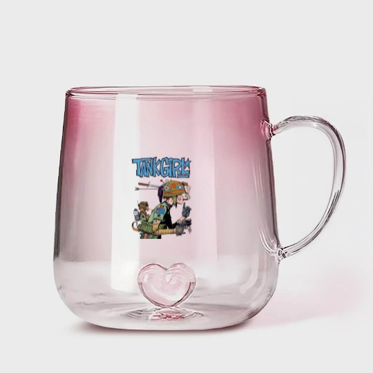 Discover Tank Girl Feminist Charlie Don't Surf Meme Gradient Glass Mugs Funny Vintage Style  Gradient Glass Mugs
