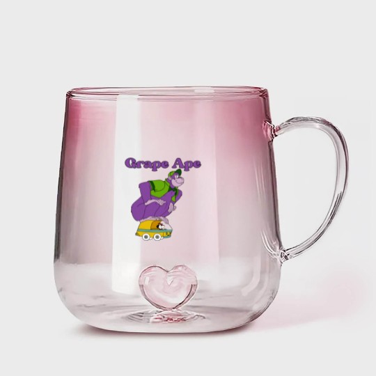 Discover Grape Ape - Cartoons - Gradient Glass Mugs