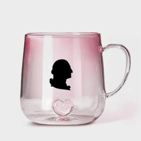 Discover George Washington silhouette Gradient Glass Mugs