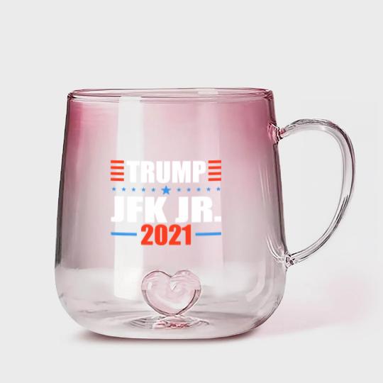 Discover T.r.u.m.p JFK Jr. 2021 Vote For T.r.u.m.p Desantis 2024 Election Gradient Glass Mugs