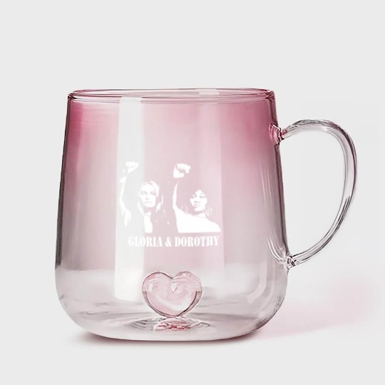 Discover GLORIA & DOROTHY Stencil - Feminism - Gradient Glass Mugs