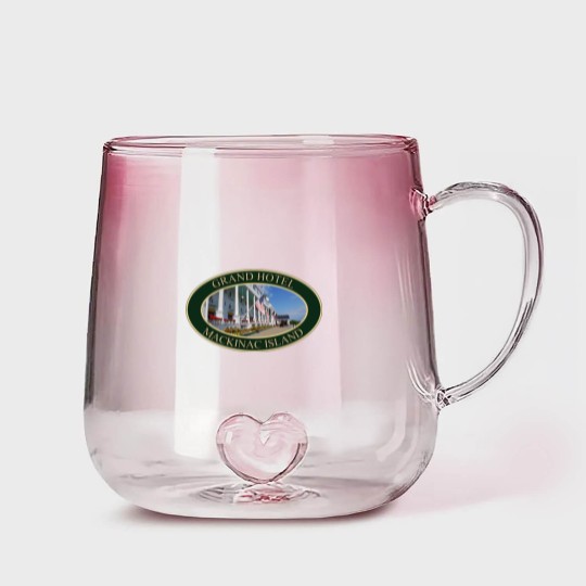 Discover Grand Hotel on Mackinac Island, Michigan Gradient Glass Mugs