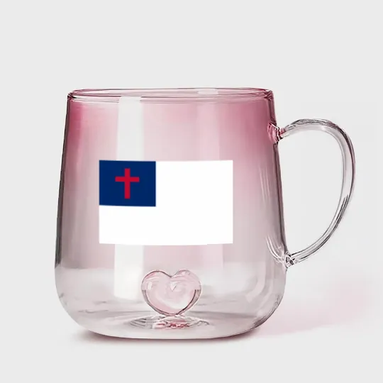 Discover Christian Flag Gradient Glass Mugs