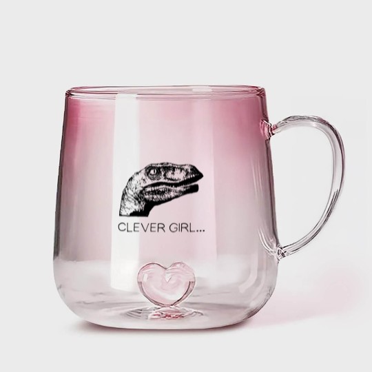 Discover clever girl Gradient Glass Mugs