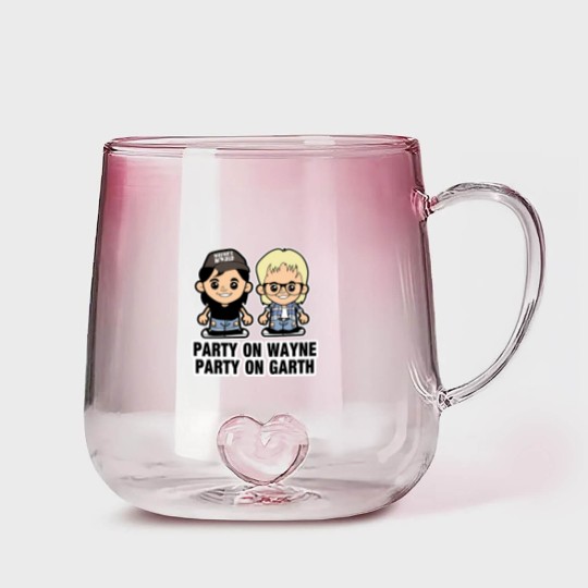 Discover Lil Wayne and Garth - Waynes World - Gradient Glass Mugs