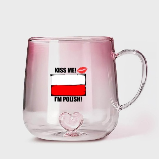 Discover Kiss Me I'm Polish Gradient Glass Mugs