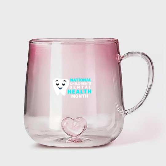 Discover Dental Health - National Children's Dental Health Month Gradient Glass Mugs