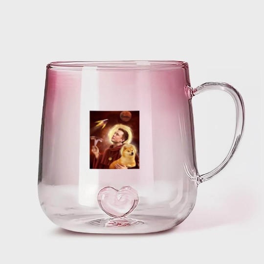 Discover Elon Musk Gradient Glass Mugs