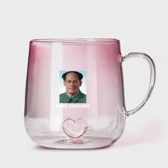 Discover John Xina Bing Shi Ling Ice-cream meme - Bing Shi Ling - Gradient Glass Mugs