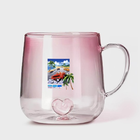 Discover Outrun cover - Outrun - Gradient Glass Mugs