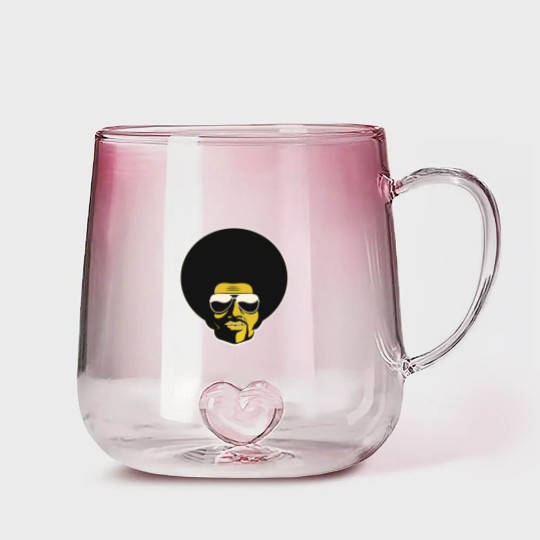 Discover Black Man, Afro, Retro, Legend, African American Gradient Glass Mugs