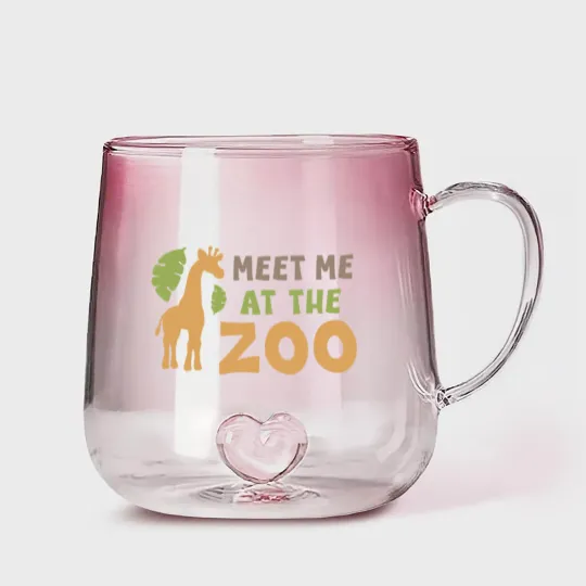 Discover Meet me at the zoo Gradient Glass Mugs