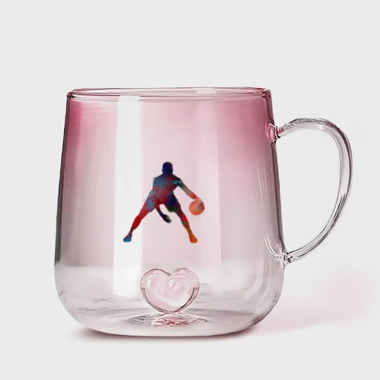 Discover basketball player #basketball #sport - Basketball - Gradient Glass Mugs