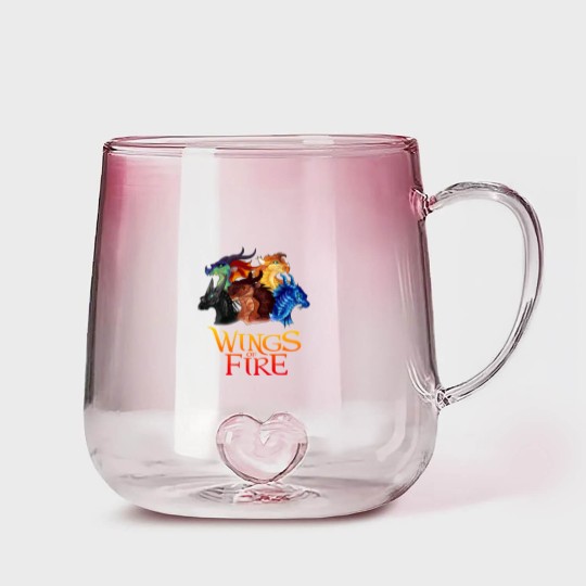 Discover Love Dragons Graphic Wings Of Fire Manga Series Gradient Glass Mugs