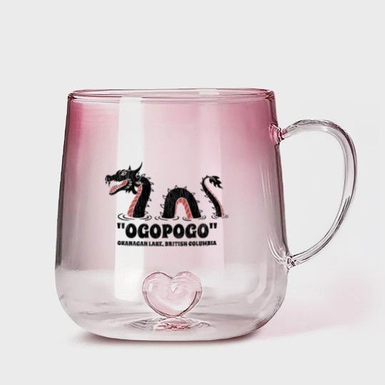 Discover "Ogopogo" - Okanagan Lake, British Columbia - Okanagan Lake British Columbia - Gradient Glass Mugs