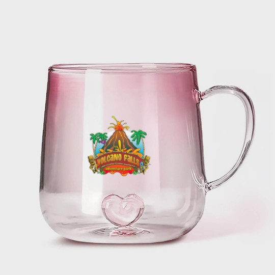 Discover VOLCANO FALLS ADVENTURES Gradient Glass Mugs