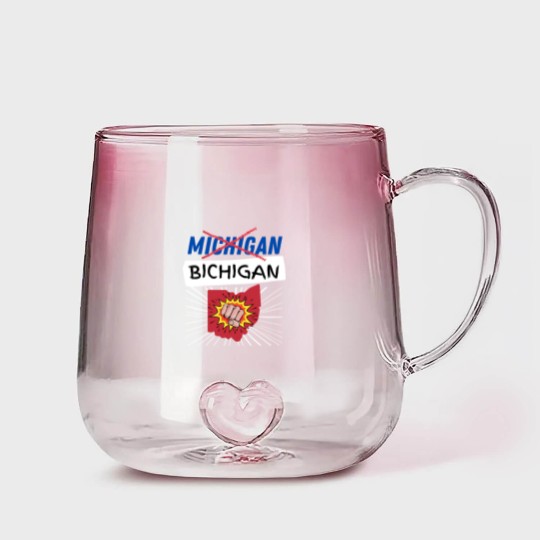 Discover Michigan Bichigan - Ohio State Football - Gradient Glass Mugs