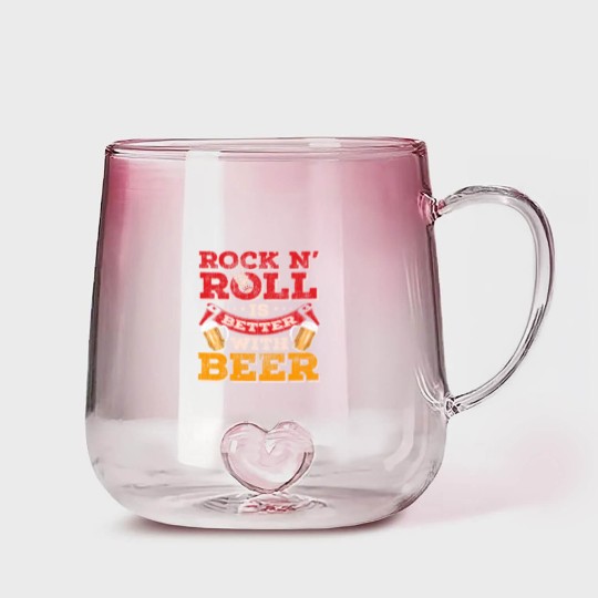 Discover rock n roll beer Gradient Glass Mugs