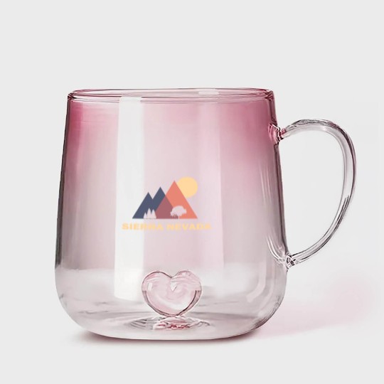 Discover sierra nevada mountains Gradient Glass Mugs