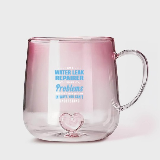Discover Water Leak Repairer Gradient Glass Mugs