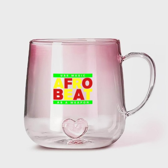 Discover AFROBEAT _ USE MUSIC AS A WEAPON Gradient Glass Mugs