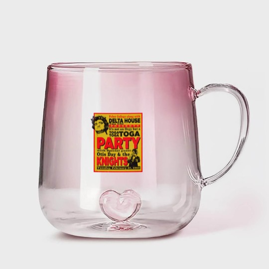 Discover Delta House Flyer from Animal House - Animal House Toga - Gradient Glass Mugs