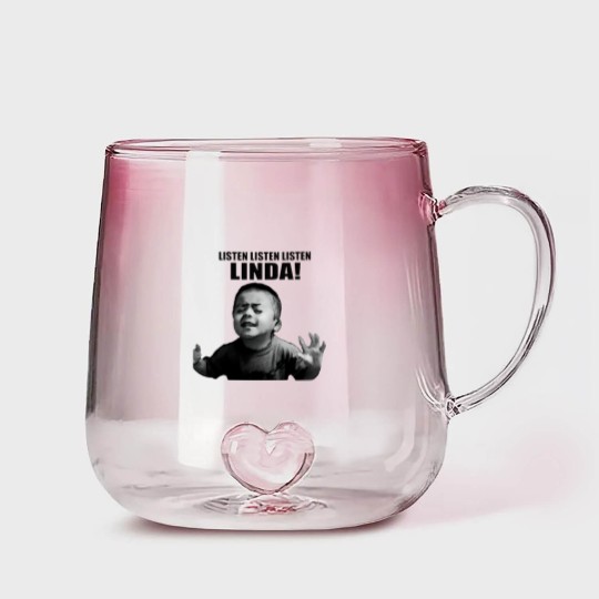 Discover listen linda Gradient Glass Mugs