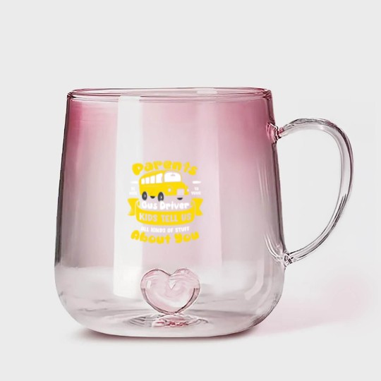 Discover Funny School Bus Driver Operator Gift Gradient Glass Mugs