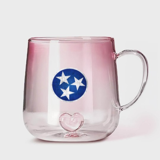 Discover Tennesse State Flag Gradient Glass Mugs