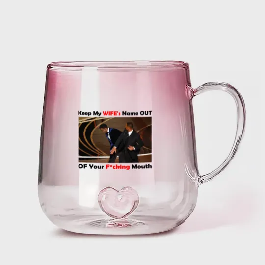 Discover Will Smith Smacks Chris Rocks Onstage Gradient Glass Mugs, Will Smith Gradient Glass Mugs, Will Smith Slapped Chris Rocks, 2022 Oscars, Meme Gradient Glass Mugs