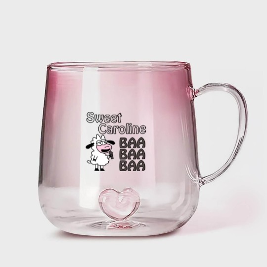 Discover Sheep Caroline - Sweet Caroline - Gradient Glass Mugs