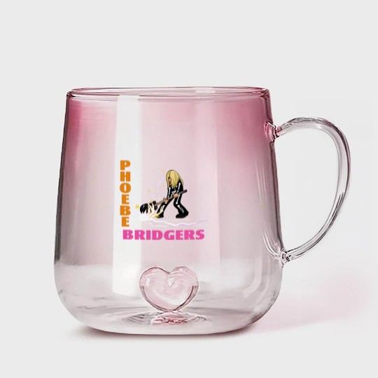 Discover Phoebe Bridgers Guitar Smash - Phoebe - Gradient Glass Mugs