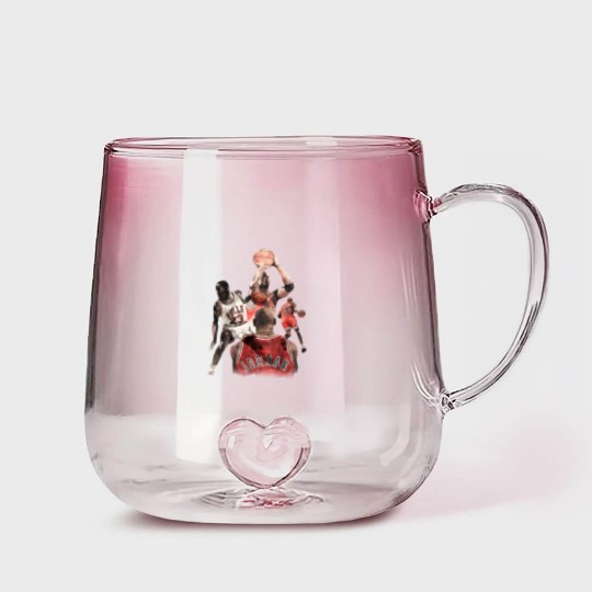 Discover MJ 23 - Michael Jordan Chicago - Gradient Glass Mugs