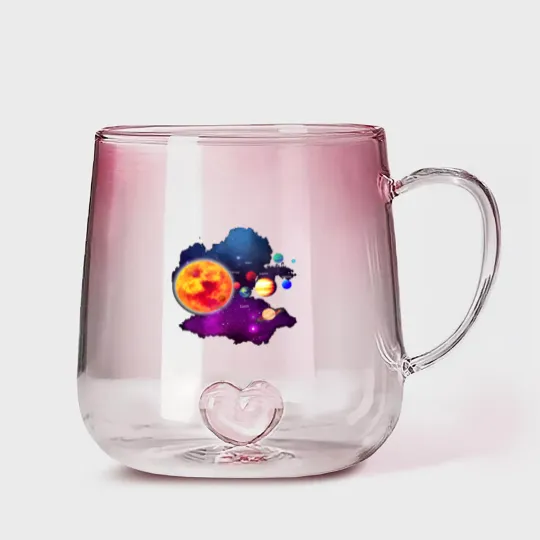 Discover Solar System Planets For Astronomy And Space Geeks Gradient Glass Mugs