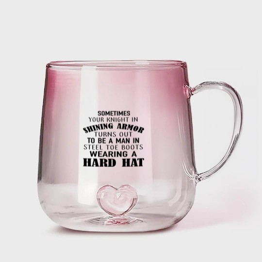 Discover sometimes your knight in shining armor turns out t Gradient Glass Mugs