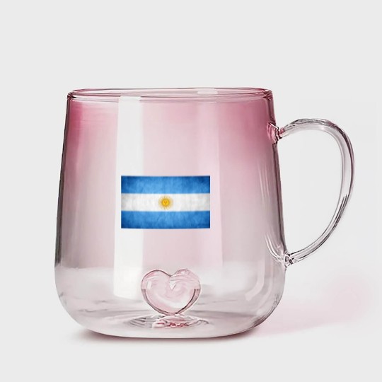 Discover Flag of Argentina Gradient Glass Mugs
